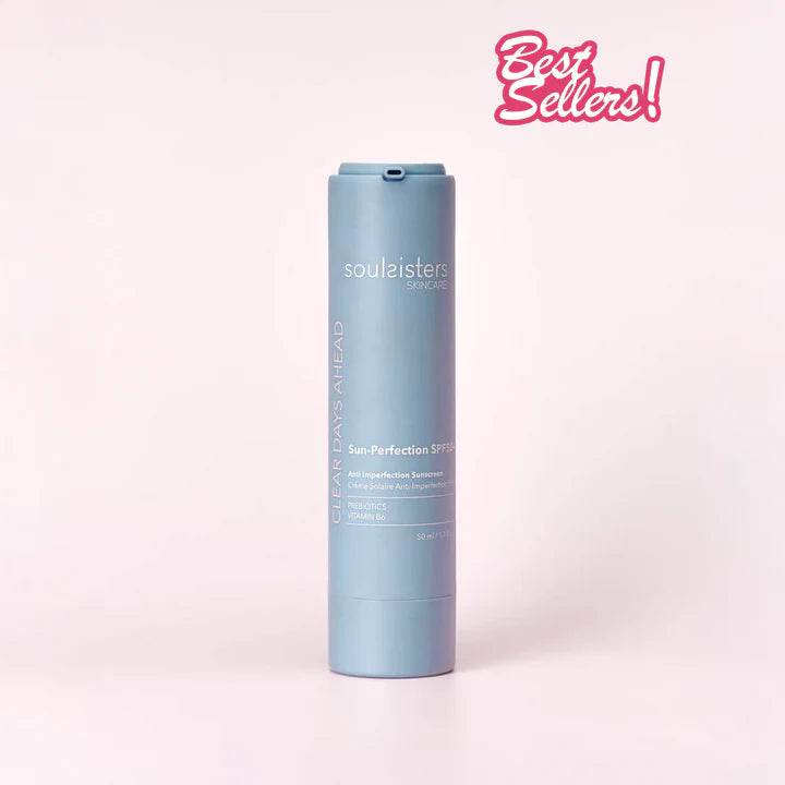 SOUL SISTERS Crème Solaire Anti-Imperfection SPF50+ 50ml Protection Solaire Très Haute Peau Acnéique Matifiante SOUL SISTERS Crème Solaire Anti-Imperfection SPF50+ 50ml Protection Solaire Très Haute Peau Acnéique Matifiante