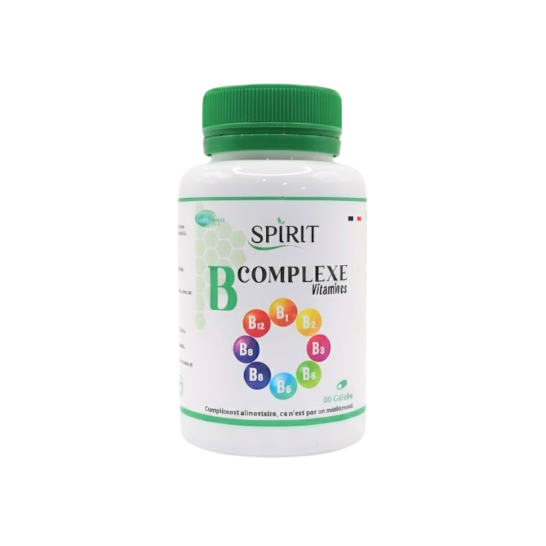 SPIRIT B Complexe 60 Gélules Vitamines B Énergie Système Nerveux SPIRIT B Complexe 60 Gélules Vitamines B Énergie Système Nerveux