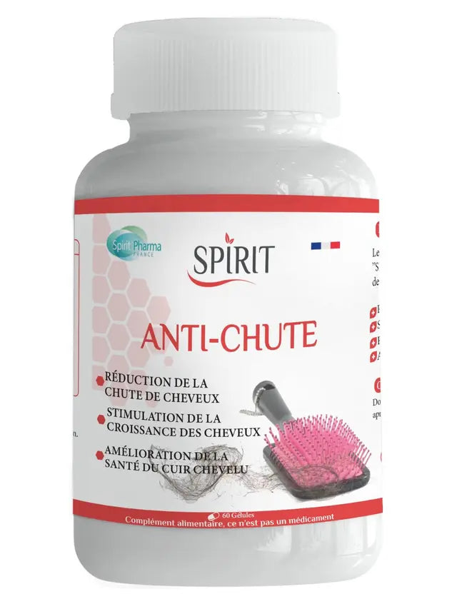 SPIRIT Anti-Chute 60 Gélules Fortifiant Cheveux Réduit Chute Stimule Repousse SPIRIT Anti-Chute 60 Gélules Fortifiant Cheveux Réduit Chute Stimule Repousse