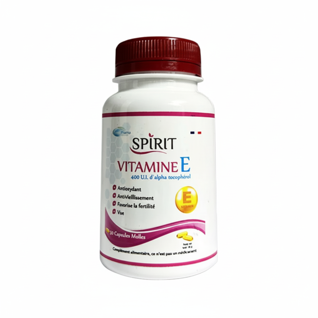 SPIRIT Vitamine E 50 Capsules Antioxydant Peau Protection Cellulaire SPIRIT Vitamine E 50 Capsules Antioxydant Peau Protection Cellulaire