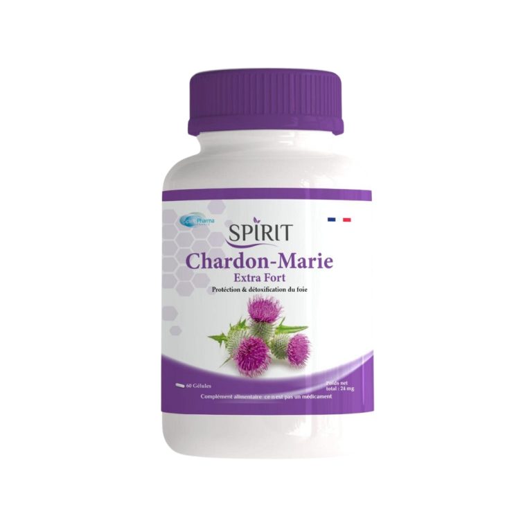 SPIRIT Chardon Marie 60 Gélules Détox Foie Protection Hépatique Digestion