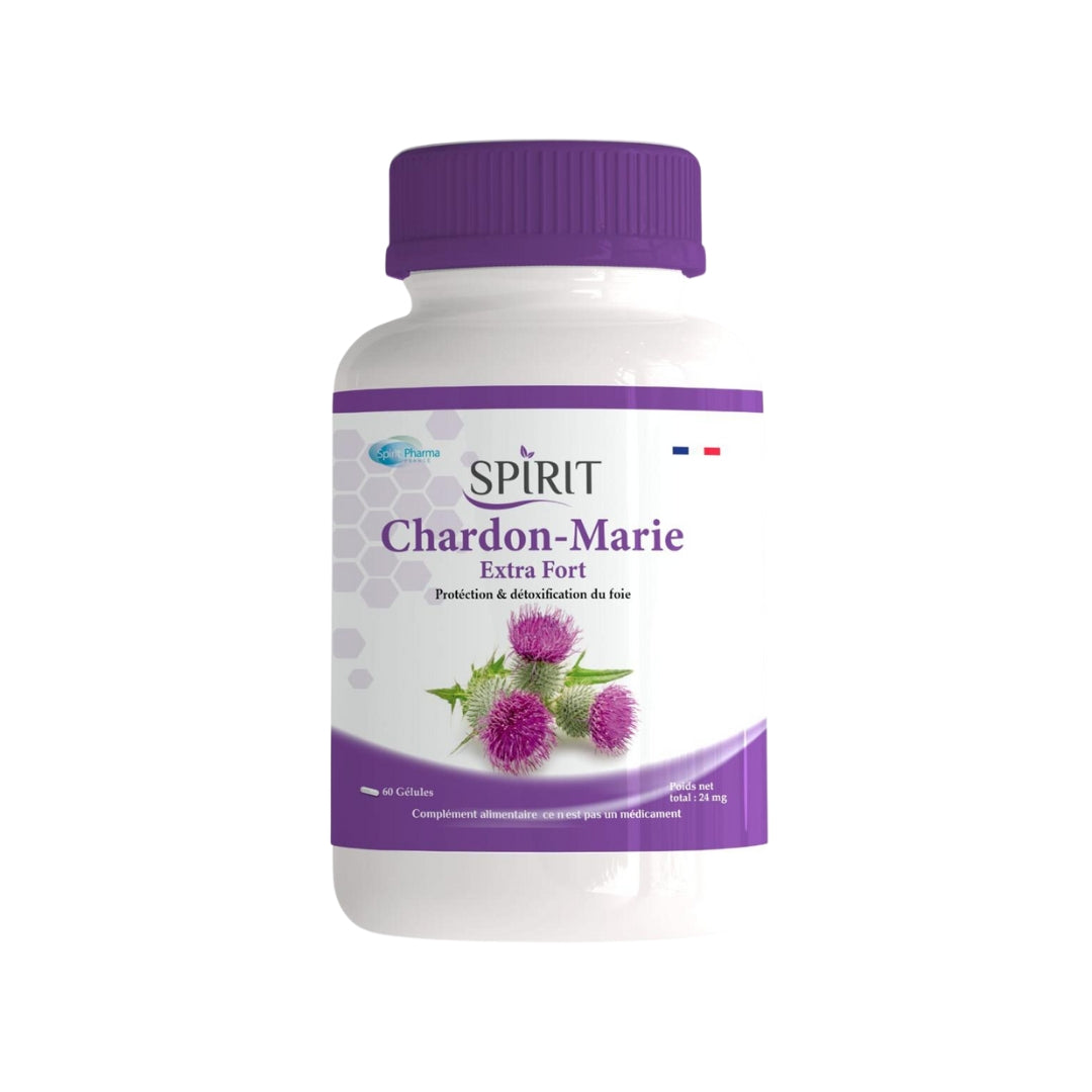 SPIRIT Chardon Marie 60 Gélules Détox Foie Protection Hépatique Digestion SPIRIT Chardon Marie 60 Gélules Détox Foie Protection Hépatique Digestion