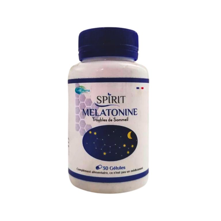 SPIRIT Mélatonine 30 Gélules Sommeil Endormissement Récupération Jet Lag