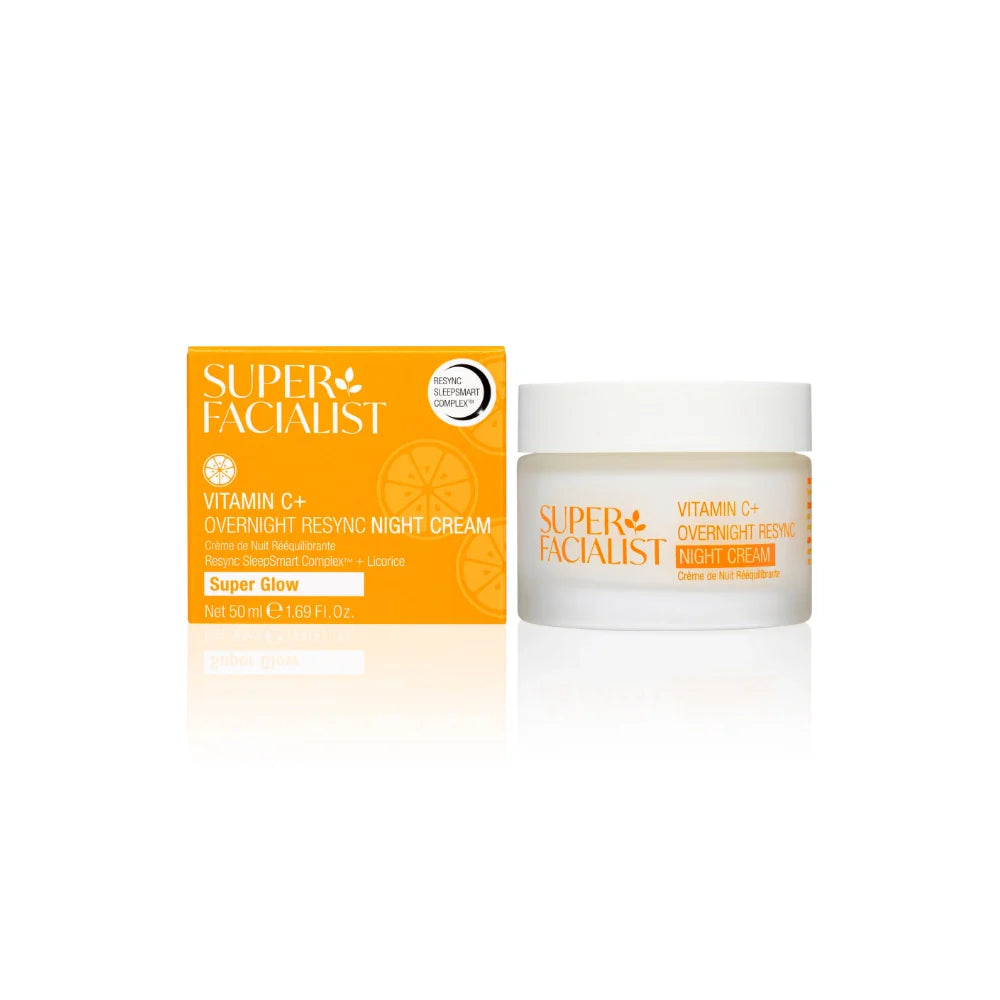 Super Facialist Vitamin C+ Overnight Resync Night Cream 50ml Crème Nuit Visage Vitamine C Régénérante Anti-Âge Super Facialist Vitamin C+ Overnight Resync Night Cream 50ml Crème Nuit Visage Vitamine C Régénérante Anti-Âge