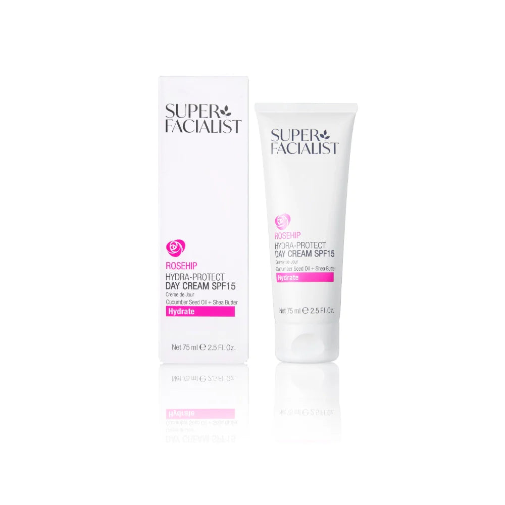 Super Facialist Rosehip Hydra-Protect Day Cream SPF15 75ml Crème Jour Visage Rose Musquée Protection Hydratante Super Facialist Rosehip Hydra-Protect Day Cream SPF15 75ml Crème Jour Visage Rose Musquée Protection Hydratante