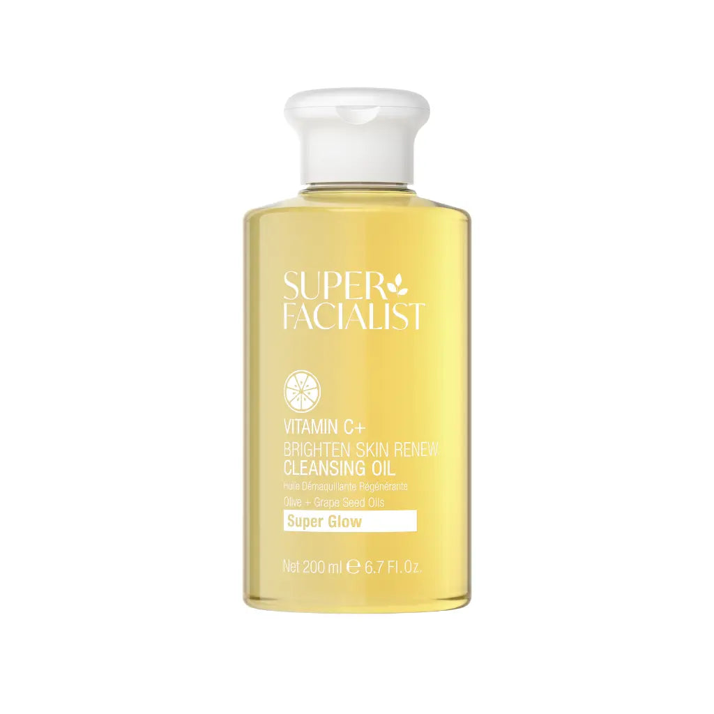 Super Facialist Vitamin C+ Cleansing Oil 200ml Huile Nettoyante Visage Vitamine C Antioxydante Éclat Lumineux Super Facialist Vitamin C+ Cleansing Oil 200ml Huile Nettoyante Visage Vitamine C Antioxydante Éclat Lumineux