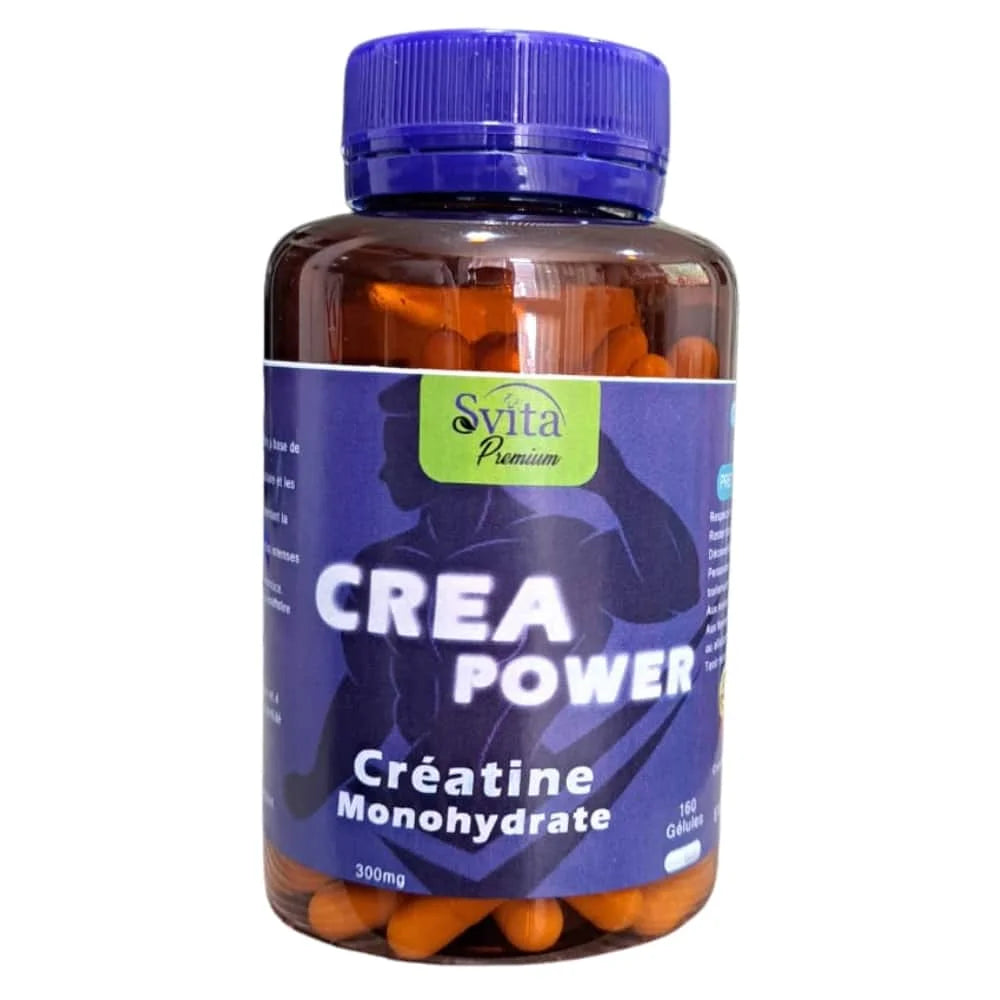 Svita Premium CreaPower Créatine Monohydrate 300mg - 160 Gélules Svita Premium CreaPower Créatine Monohydrate 300mg - 160 Gélules