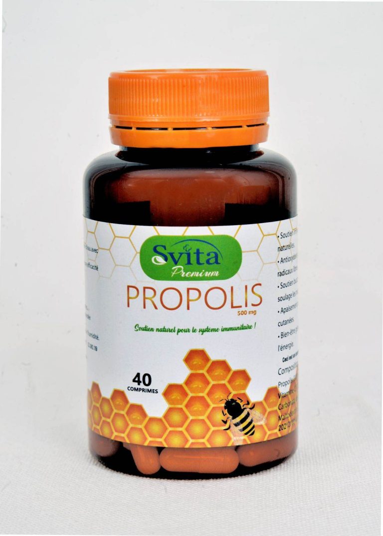 Svita Premium Propolis 500mg 40 Comprimés - Immunité Gorge Défenses