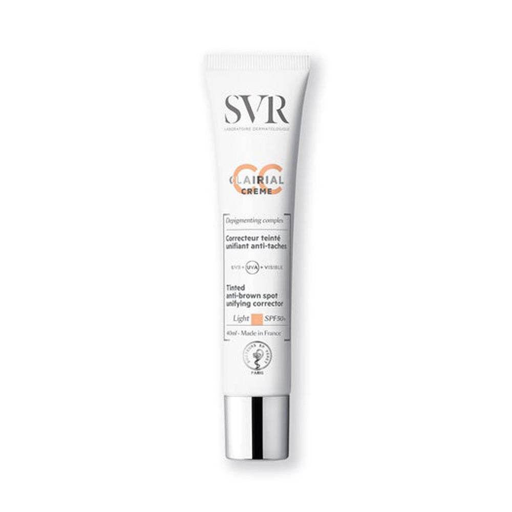 SVR CLAIRIAL CC Crème SPF50+ Light 40ml - CC Crème Anti-Taches Teintée Premium SVR CLAIRIAL CC Crème SPF50+ Light 40ml - CC Crème Anti-Taches Teintée Premium