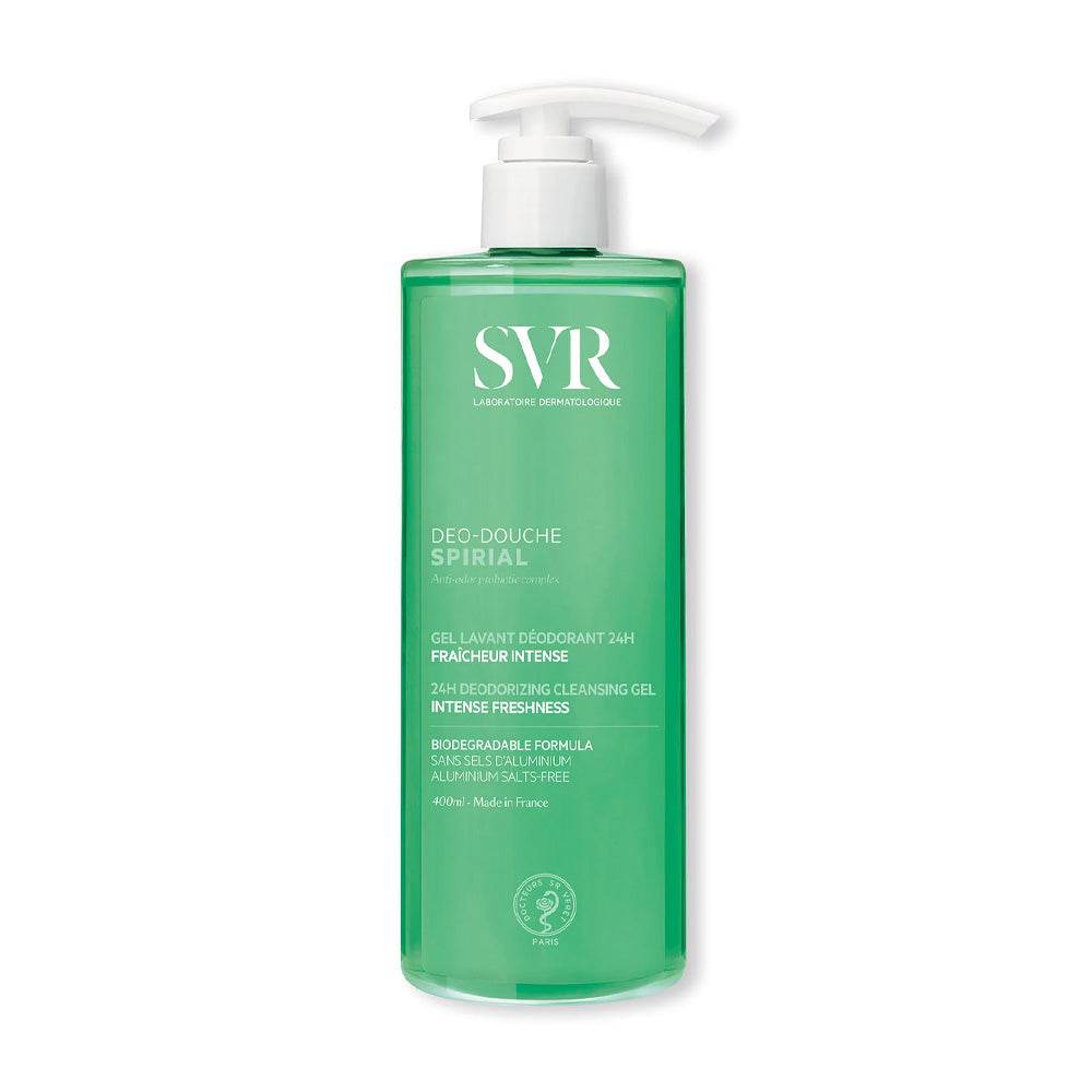 SVR Spirial Déo Douche Nettoyant Déodorant Multi-Zones 24H 400ml SVR Spirial Déo Douche Nettoyant Déodorant Multi-Zones 24H 400ml