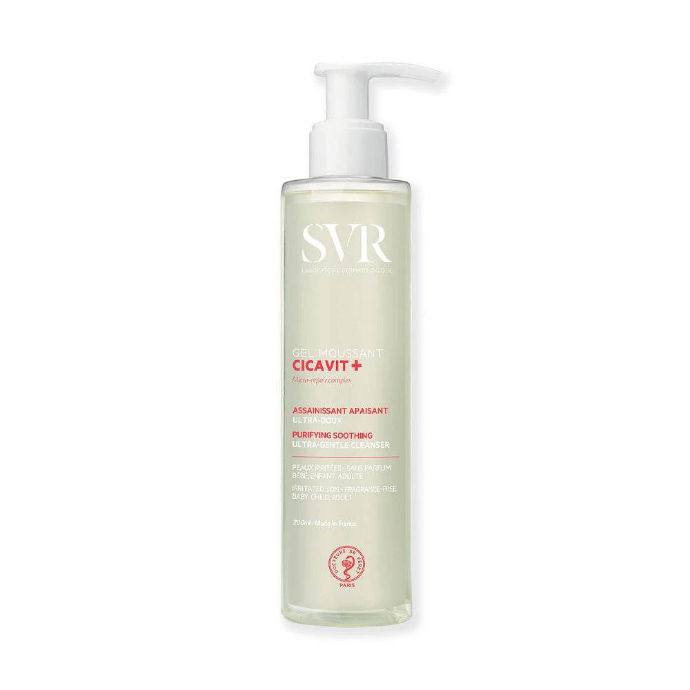 SVR Cicavit+ Gel Moussant Nettoyant Réparateur Peaux Irritées 200ml SVR Cicavit+ Gel Moussant Nettoyant Réparateur Peaux Irritées 200ml