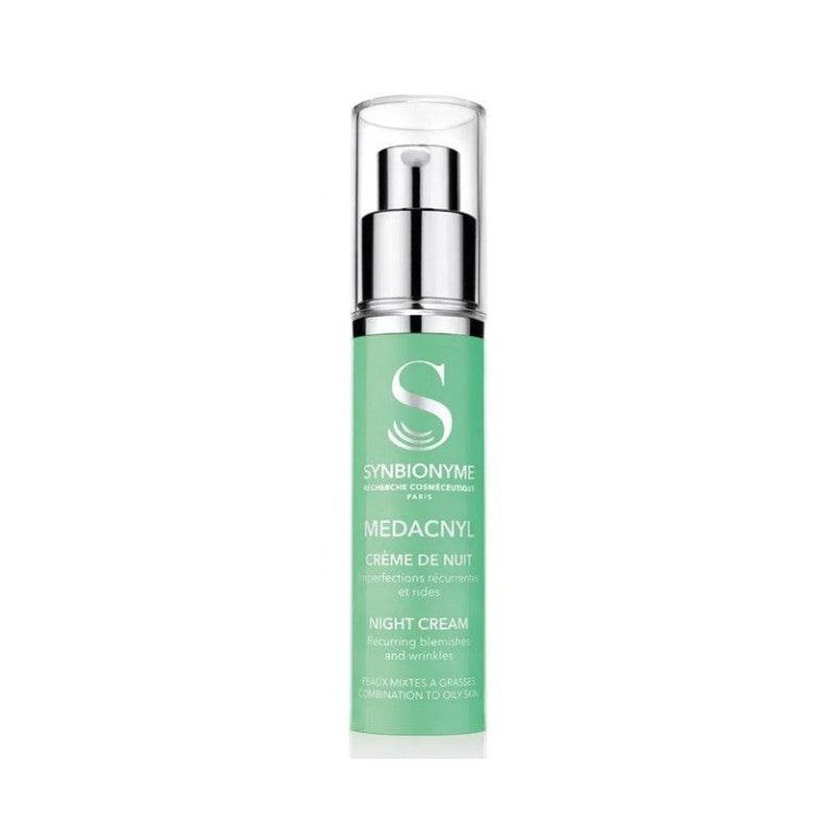 SYNBIONYME Medacnyl Crème de Nuit 30ml Crème Anti-Acné Nuit Peaux Grasses Acnéiques Réparation Nocturne Dermatologique