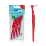 TePe 6 Brossettes Interdentaires Angle 0.5mm Taille 2 Rouge Brossettes Interdentaires Coudées