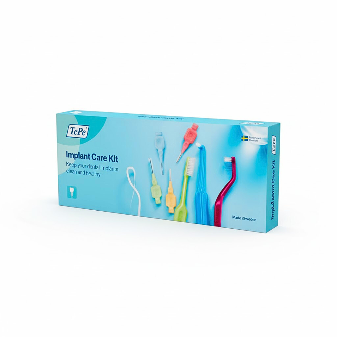 TEPE Kit Implant Care Soin Complet Implants Dentaires Hygiène Spécialisée TEPE Kit Implant Care Soin Complet Implants Dentaires Hygiène Spécialisée
