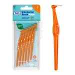 TEPE Brossettes Interdentaires Angle 0.45mm Taille 1 Orange 6 Pièces Hygiène Bucco-Dentaire