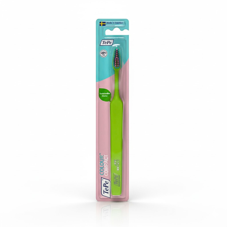 TEPE Colour Brosse à Dents Verte Soft Souple Nettoyage Efficace Doux Gencives
