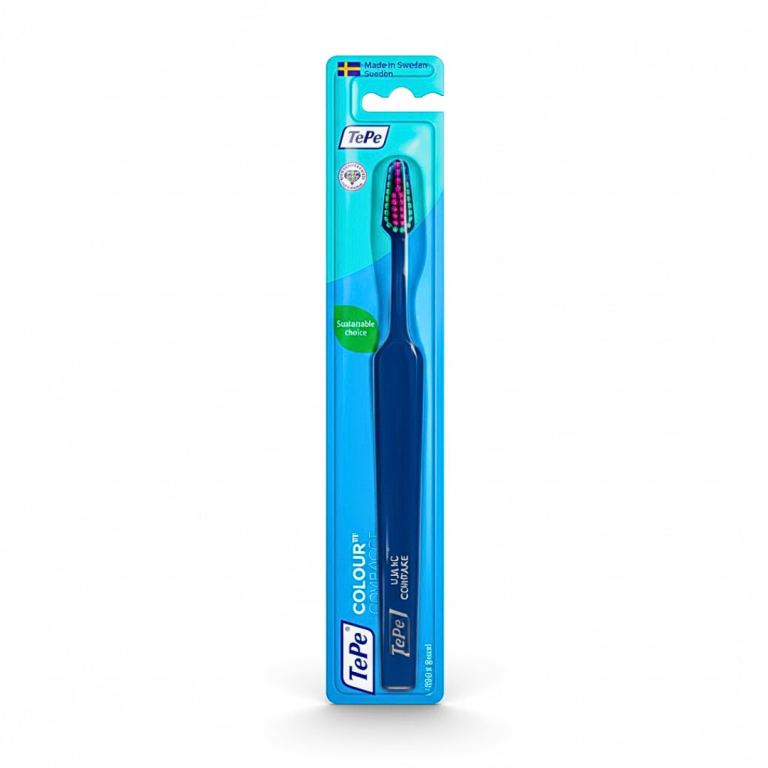TEPE Colour Brosse à Dents Bleu Foncé Soft Souple Nettoyage Efficace Doux Gencives