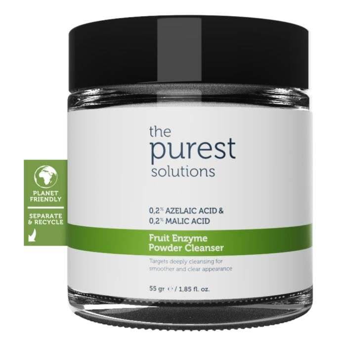The Purest Solutions Poudre Nettoyante Exfoliante - Acide Azélaïque + Malique 55g