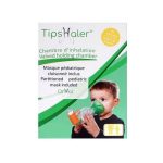 TIPSHALER Masque Pédiatrique Cloisonné 1-6ans Chambre Inhalation Enfant Aérosol-Doseur Asthme Traitement Respiratoire