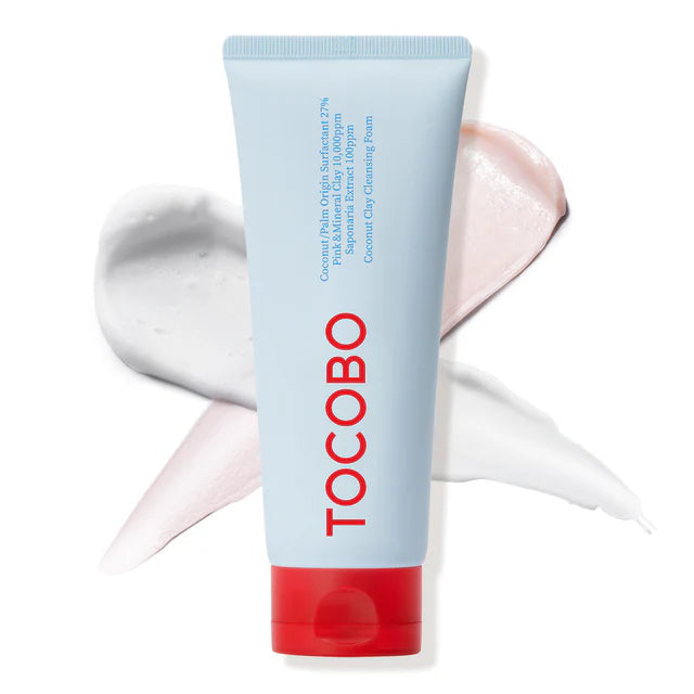 TOCOBO Coconut Clay Cleansing Foam 150ml Mousse Nettoyante Argile Coco Purifiante Détoxifiante Hydratation Tous Types de Peaux