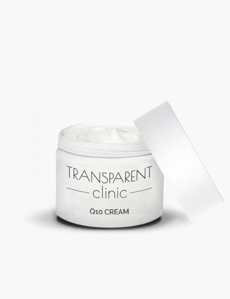 TRANSPARENT CLINIC Q10 Crème 50ml Soin Visage Anti-Âge Coenzyme Q10 Hydratant Régénérant Rides Fermeté Éclat