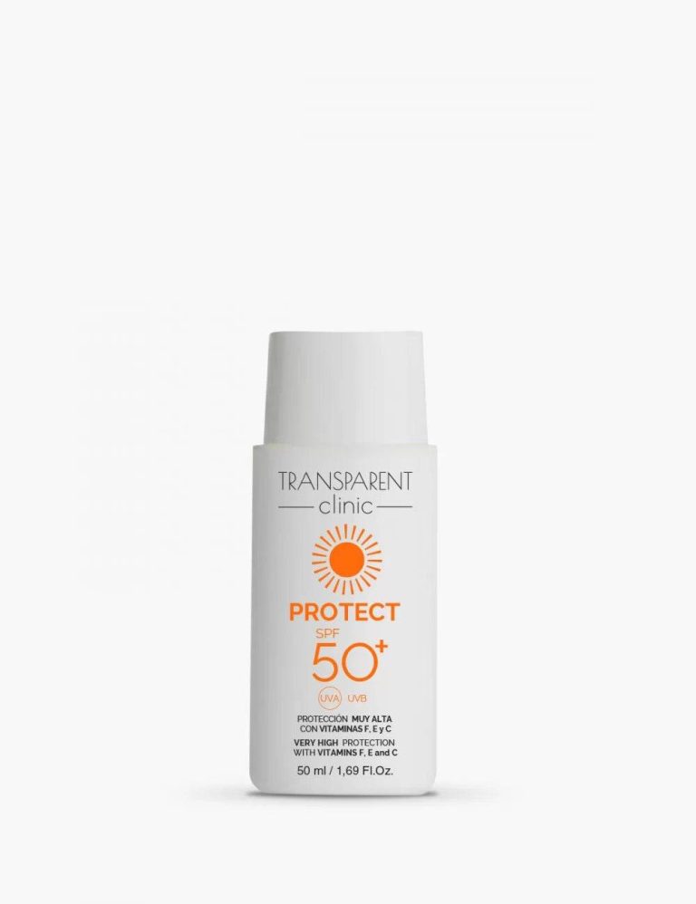 TRANSPARENT CLINIC Protect Emulsion SPF50+ 50ml Protection Solaire Très Haute Anti-UV Hydratante Visage Corps