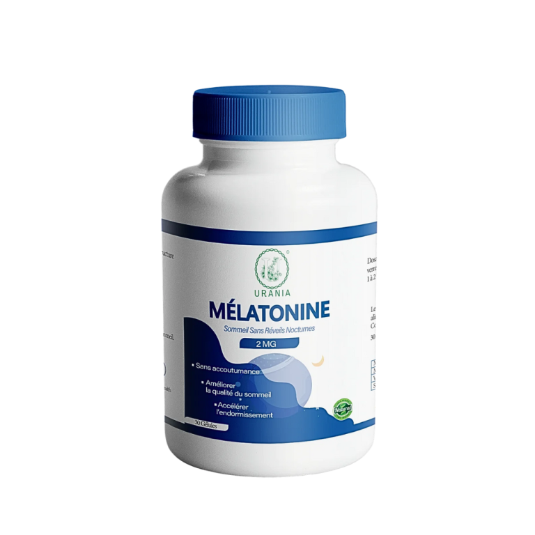 URANIA Mélatonine 30 Gélules Complément Alimentaire Sommeil Endormissement Qualité Repos