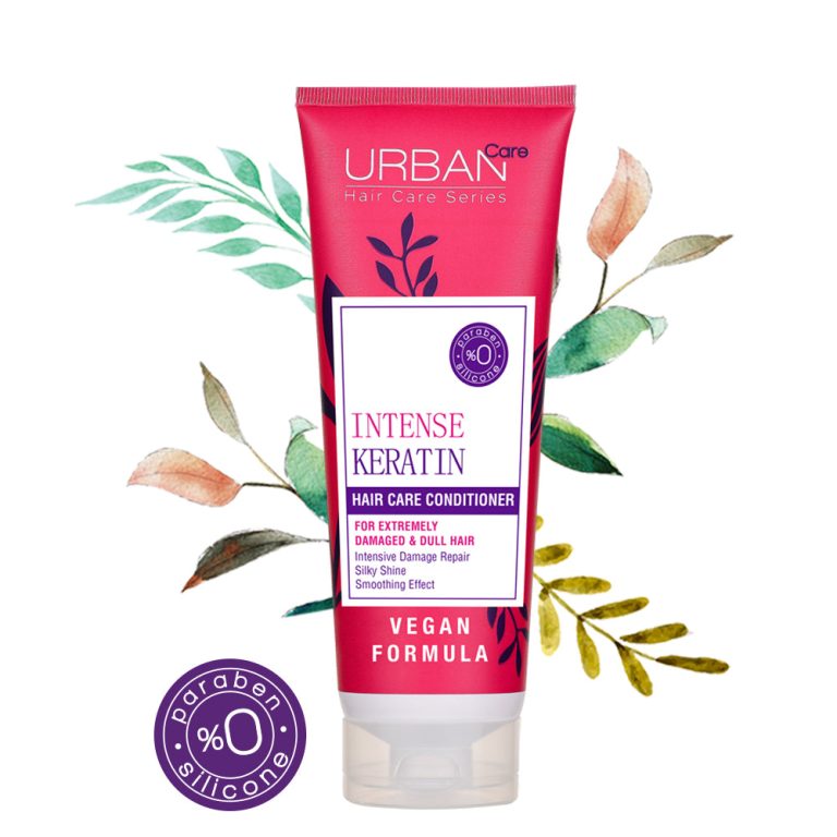 URBAN CARE Intense Keratin Après-Shampoing Réparateur 250ml Conditionneur Kératine Intense Cheveux Abîmés Réparation