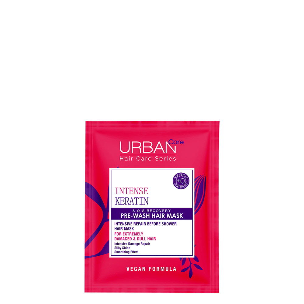URBAN CARE Intense Keratin Masque Réparateur Avant Lavage 50ml Masque Pré-Shampoing Kératine Intense Cheveux Abîmés Réparation URBAN CARE Intense Keratin Masque Réparateur Avant Lavage 50ml Masque Pré-Shampoing Kératine Intense Cheveux Abîmés Réparation