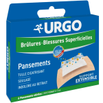 Urgo brûlures et blessures superficielles  6 pts