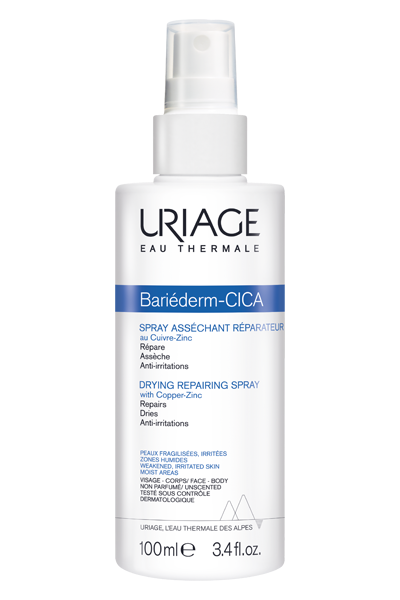 URIAGE Bariéderm Cica-Spray Asséchant Réparateur 100ml Cuivre-Zinc