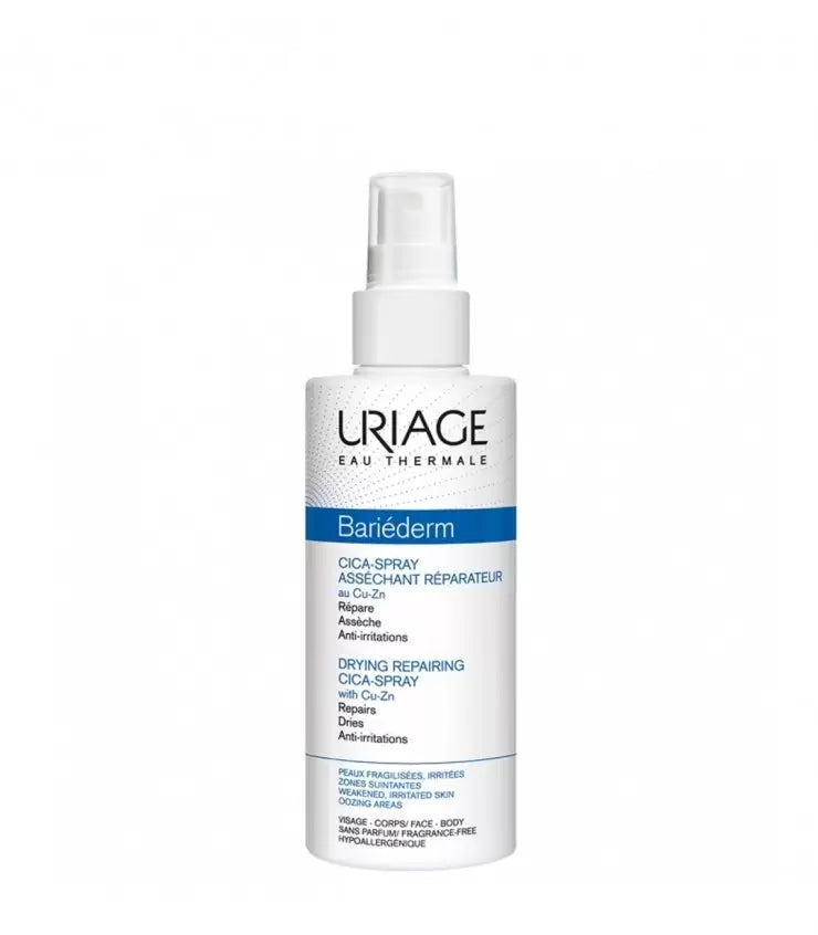 URIAGE BARIÉDERM CICA-SPRAY SPRAY ASSÉCHANT REPARATEUR AU CU-ZN 100ML