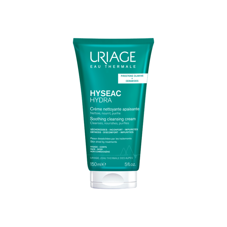 Uriage Hyseac Hydra Crème Nettoyante Apaisante 150ml Nettoyant Doux Peaux Grasses Mixtes Imperfections Hydratation Confort