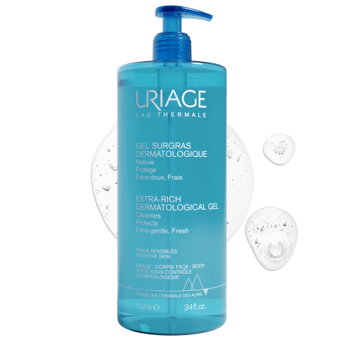 URIAGE Gel Surgras Liquide Dermatologique 1L Gel Nettoyant Doux Sans Savon Peaux Sensibles Format Familial URIAGE Gel Surgras Liquide Dermatologique 1L Gel Nettoyant Doux Sans Savon Peaux Sensibles Format Familial