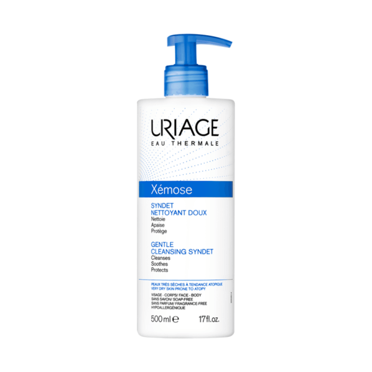 URIAGE Xémose Syndet Nettoyant Doux 500ml - Soin Nettoyant Haute Tolérance Peaux Très Sèches