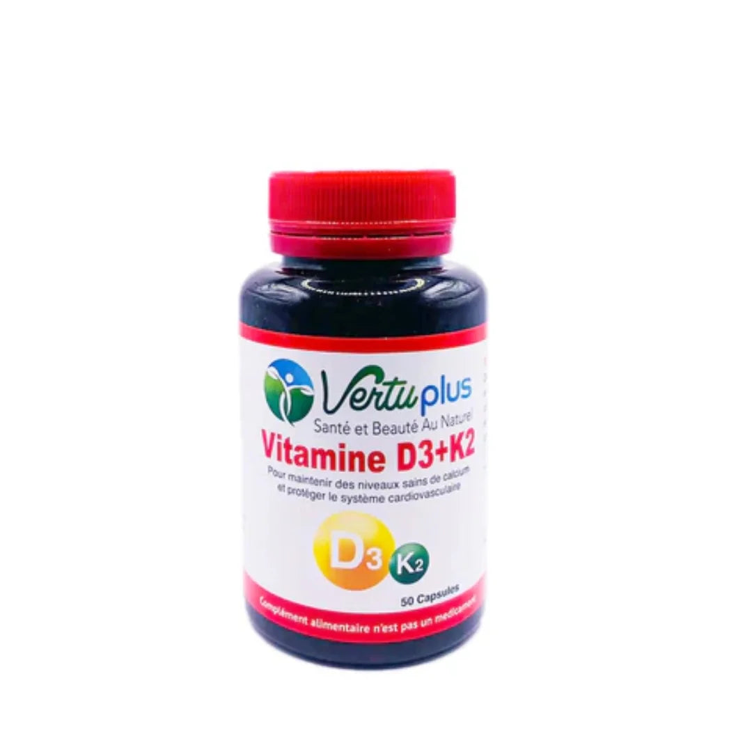 Vertu Plus Vitamine D3+K2 50 Capsules Vertu Plus Vitamine D3+K2 50 Capsules