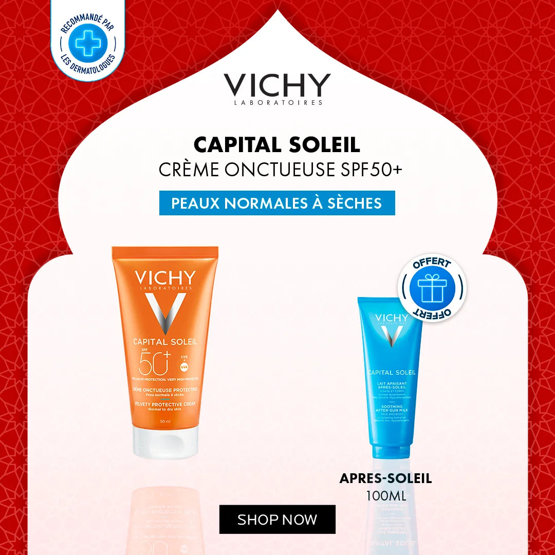 VICHY Capital Soleil Crème Onctueuse SPF50+ 50ml Après-Soleil 100ml Pack Protection VICHY Capital Soleil Crème Onctueuse SPF50+ 50ml Après-Soleil 100ml Pack Protection