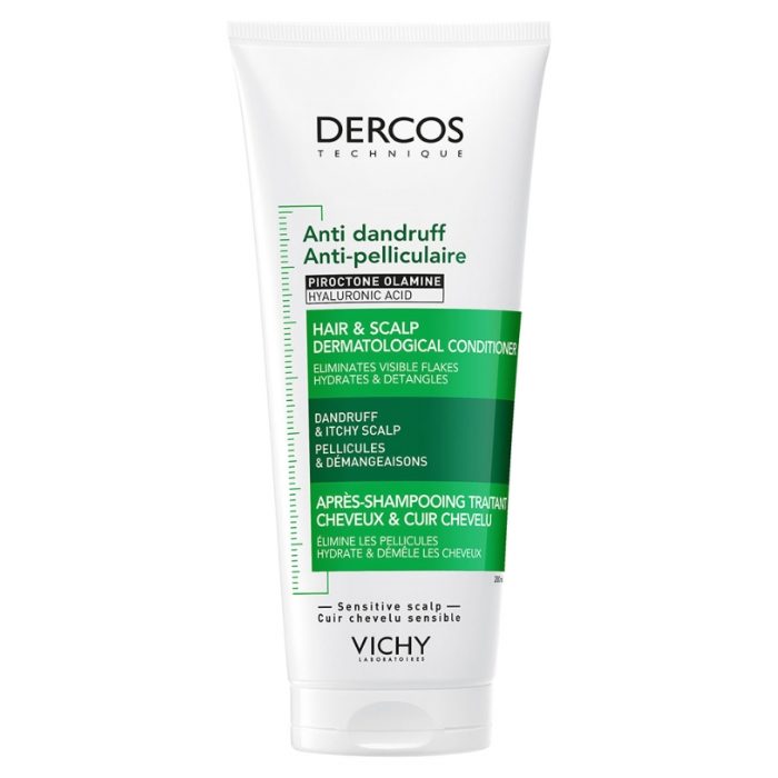 VICHY DERCOS Après-Shampooing Anti-Pelliculaire 200ml Soin Cheveux Pellicules Apaisant