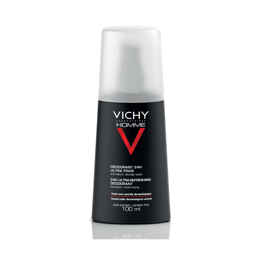 VICHY Homme Déodorant 24H Vaporisateur Ultra-Frais Rafraîchissant 100ml VICHY Homme Déodorant 24H Vaporisateur Ultra-Frais Rafraîchissant 100ml