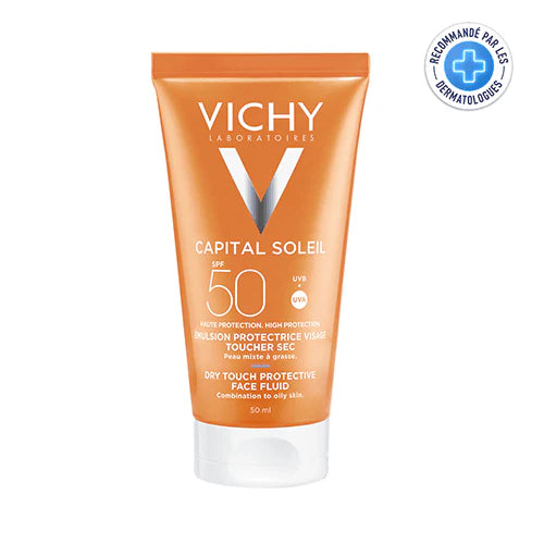 VICHY Capital Soleil Émulsion Toucher Sec SPF50+ Protection Solaire 50ml VICHY Capital Soleil Émulsion Toucher Sec SPF50+ Protection Solaire 50ml