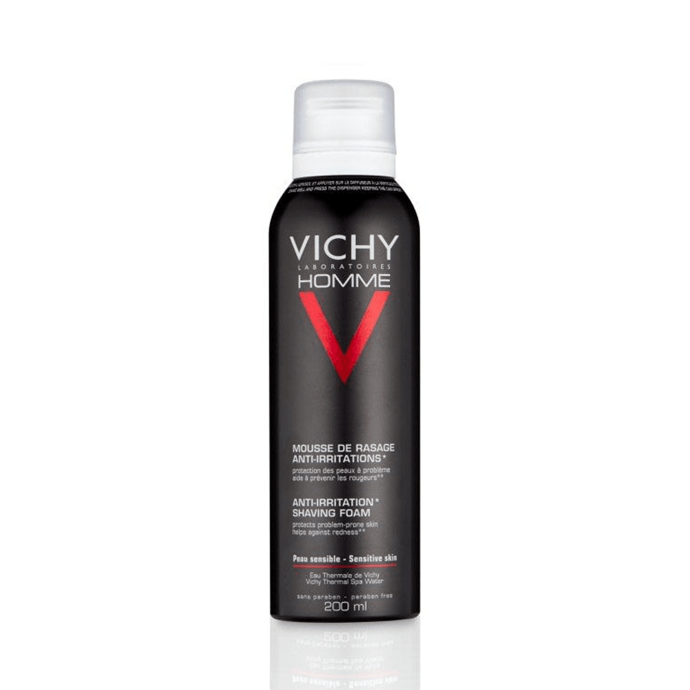 VICHY Homme Mousse À Raser Anti-Irritations Peaux Sensibles 200ml VICHY Homme Mousse À Raser Anti-Irritations Peaux Sensibles 200ml