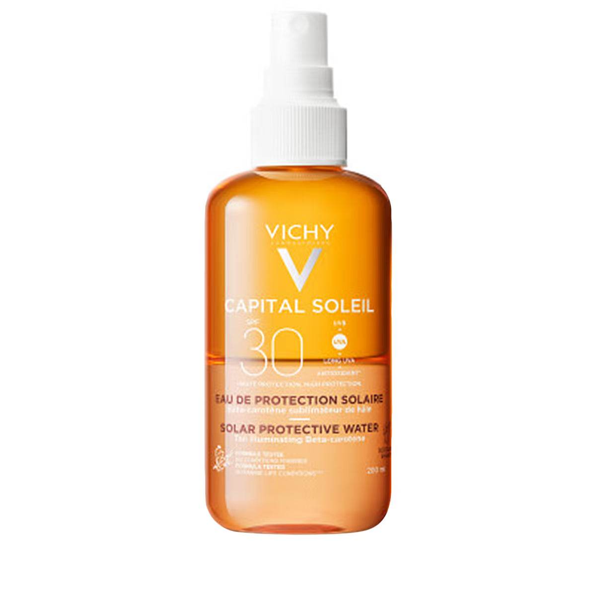 VICHY Eau Protection Solaire Hâle Sublimé SPF30 Bronzage Éclatant 200ml VICHY Eau Protection Solaire Hâle Sublimé SPF30 Bronzage Éclatant 200ml