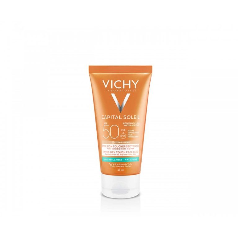 Vichy Capital Soleil BB Émulsion Toucher Sec Teintée SPF50 Peau