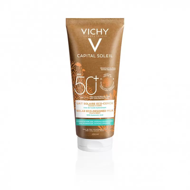 Vichy Capital Soleil Lait Solaire Eco-Conçu Tous Types de Peaux 200ml Vichy Capital Soleil Lait Solaire Eco-Conçu Tous Types de Peaux 200ml