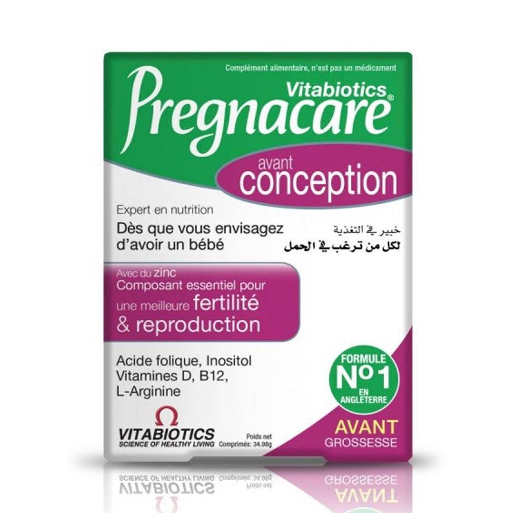 VITABIOTICS Pregnacare avant Conception 30 Comprimés Fertilité Acide Folique Inositol Zinc VITABIOTICS Pregnacare avant Conception 30 Comprimés Fertilité Acide Folique Inositol Zinc