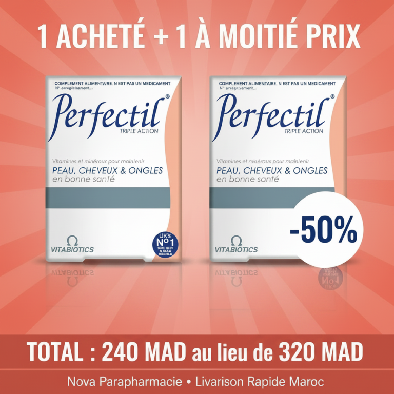 Perfectil Triple Action 30 Comprimés - Beauté Totale 20+ Nutriments 1 Boite Achetée = 2 Boite - 50 % prix Offerte