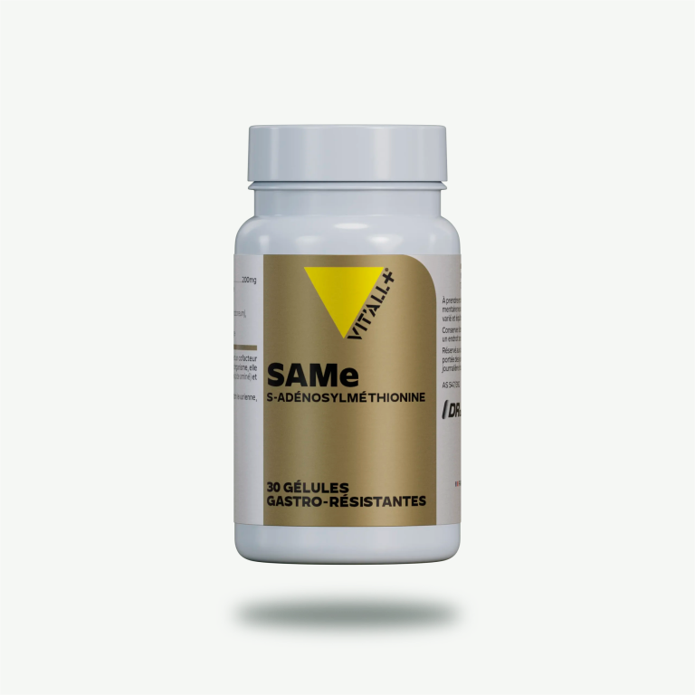 VITALL+ SAMe S-Adénosylméthionine 30 Gélules Humeur Foie Articulations Bien-Être