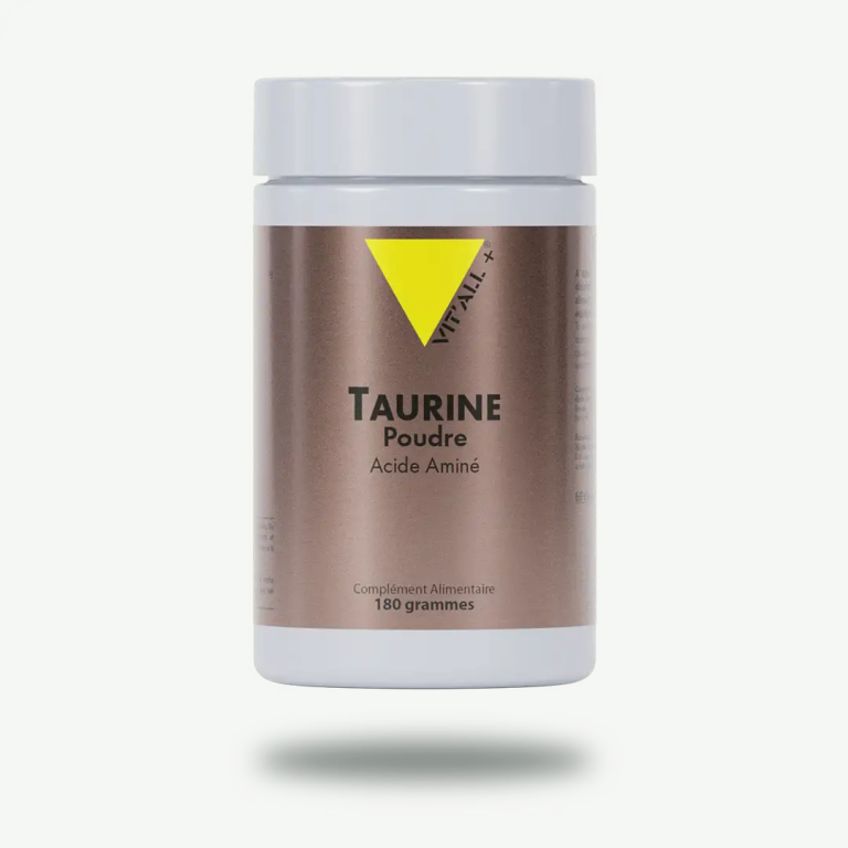 VITALL+ Taurine Poudre 180g Énergie Endurance Performance Sportive Récupération