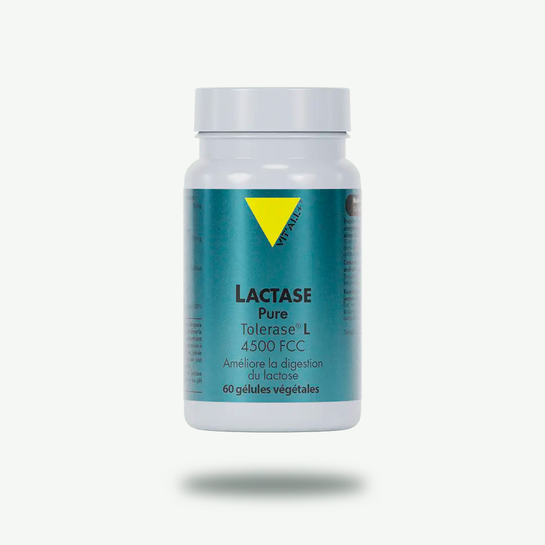 VITALL+ LACTASE Tolerase 60 Gélules Digestion Lactose Confort Digestif Complément VITALL+ LACTASE Tolerase 60 Gélules Digestion Lactose Confort Digestif Complément