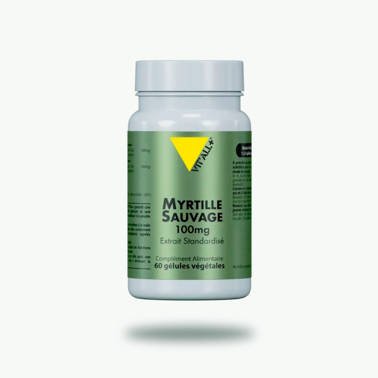 VITALL+ Myrtille Sauvage 100mg 60 Gélules Vision Antioxydant Circulation Oculaire